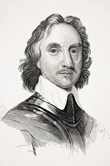 Oliver Cromwell 1599 To1658 English Military Leader And Politician Head Of State 1653 To 1659 From Old England' Oliver Cromwell 1599 To1658 English Military Leader And Politician Head Of State 1653 To 1659 From Old England'