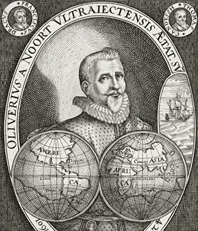Olivier van Noort, 1558 - 1627. Dutch merchant captain and the first Dutchman to circumnavigate the world
