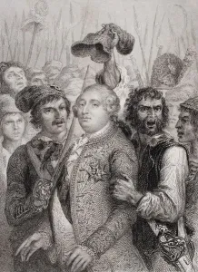 The People At The Tuileries, 20 June, 1792. Louis Xvi 1754 1793. King Of France 1774 1792. Engraved By J The People At The Tuileries, 20 June, 1792. Louis Xvi 1754 1793. King Of France 1774 1792. Engraved By J