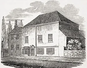 The Pied Bull Islington London England Residence Of Sir Walter Raleigh From Old England' The Pied Bull Islington London England Residence Of Sir Walter Raleigh From Old England'