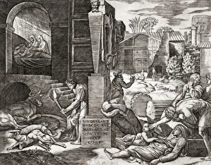 The Plague. After an engraving by Marcantonio Raimondi, from a work by Raphael The Plague. After an engraving by Marcantonio Raimondi, from a work by Raphael