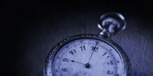 Pocket Watch In Black And White