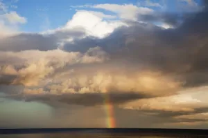 Rainbow Over The Horizon; Roches Point, County Cork, Ireland Rainbow Over The Horizon; Roches Point, County Cork, Ireland