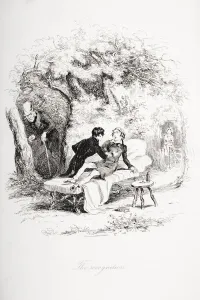 The Recognition. Illustration From The Charles Dickens Novel Nicholas Nickleby By H.K. Browne Known As Phiz The Recognition. Illustration From The Charles Dickens Novel Nicholas Nickleby By H.K. Browne Known As Phiz