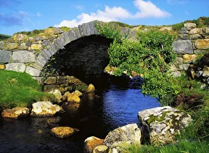River Owenwee, Poisoned Glen, Co Donegal, Ireland; Bridge Over A River River Owenwee, Poisoned Glen, Co Donegal, Ireland; Bridge Over A River