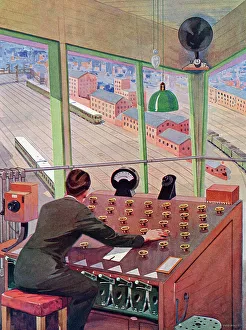 Pressing Gallery: Robot Signalman Operator Control Cabin Control Panel