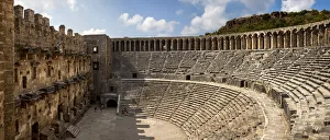 The Roman amphitheatre at Aspendos, near Antalya, Turkey The Roman amphitheatre at Aspendos, near Antalya, Turkey
