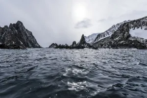 Rugged Coastline Of Elephant Island; Elephant Island, South Shetlands, Antarctica Rugged Coastline Of Elephant Island; Elephant Island, South Shetlands, Antarctica