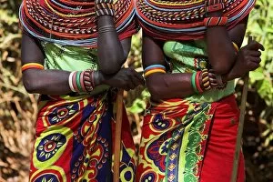 Images Dated 24th July 2006: Samburu Women Dancing; Kenya