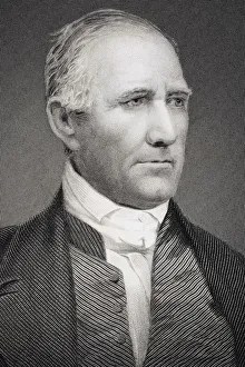 Samuel Houston 1793-1863 American Statesman Politician And Soldier Engraving From Samuel Houston 1793-1863 American Statesman Politician And Soldier Engraving From