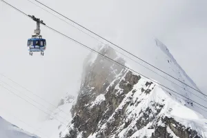 Scenic View Of The Titlis Rotair Revolving Circular Tram At Engelberg Resort In Switzerland Scenic View Of The Titlis Rotair Revolving Circular Tram At Engelberg Resort In Switzerland