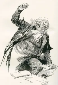 Sergeant Buzfuz. Illustration By Harry Furniss For The Charles Dickens Novel The Pickwick Papers Sergeant Buzfuz. Illustration By Harry Furniss For The Charles Dickens Novel The Pickwick Papers