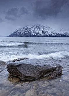 The Shoreline Of Kathleen Lake In Late October, Kluane National Park, Yukon The Shoreline Of Kathleen Lake In Late October, Kluane National Park, Yukon