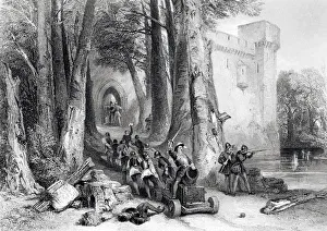 Images Dated 22nd July 2006: The Siege Of Lathom House 1644 During English Civil War From 19Th Century Print Of Painting By G