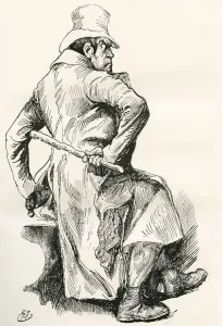 Bill Sikes. Illustration By Harry Furniss For The Charles Dickens Novel Oliver Twist, From The Testimonial Edition Bill Sikes. Illustration By Harry Furniss For The Charles Dickens Novel Oliver Twist, From The Testimonial Edition