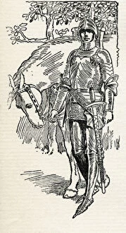 Images Dated 10th October 2009: Sir Galahad. Illustration From The Book The Gateway To Tennyson Published 1910