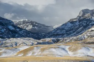 South Fork of the Shoshone River in Winter, Wyoming, USA South Fork of the Shoshone River in Winter, Wyoming, USA