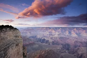 Images Dated 28th November 2009: South Rim Of The Grand Canyon At Sunset, Arizona