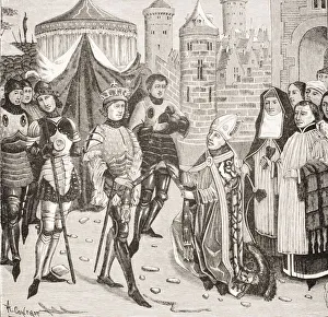 St Remy Bishop Of Rheims Begs Of King Clovis The Return Of A Sacred Vase Stolen By The Franks During Pillage Of St Remy Bishop Of Rheims Begs Of King Clovis The Return Of A Sacred Vase Stolen By The Franks During Pillage Of