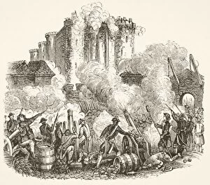 Images Dated 1st October 2007: Storming Of The Bastille In Paris 14 July 1789 During French Revolution