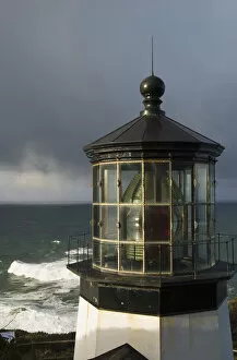 Images Dated 24th December 2007: A Stormy Morning At Cape Meares; Oregon, United States Of America