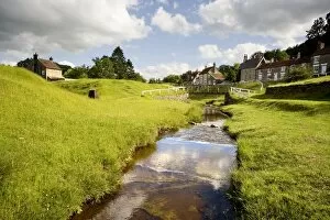 Images Dated 29th June 2008: Stream By A Village, North Yorkshire, England