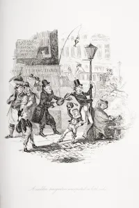 A Sudden Recognition Unexpected On Both Sides. Illustration From The Charles Dickens Novel Nicholas Nickleby By H.K A Sudden Recognition Unexpected On Both Sides. Illustration From The Charles Dickens Novel Nicholas Nickleby By H.K
