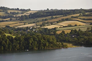 A summer riverside agricultural landscape in southern England