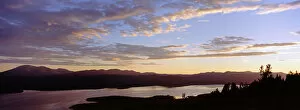 Images Dated 22nd January 2012: Sunset Over Teslin Lake, Yukon