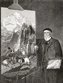 Thomas Sidney Cooper, 1803 - 1902. English landscape painter. From The Strand Magazine, published January to June 1894 Thomas Sidney Cooper, 1803 - 1902. English landscape painter. From The Strand Magazine, published January to June 1894