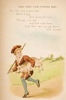 Images Dated 24th November 2005: Tom Tom The Pipers Son From Old Mother Gooses Rhymes And Tales Illustration By Constance Haslewood Published By