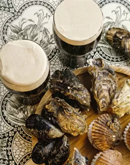 Traditional Irish Guiness And Oysters, Ireland