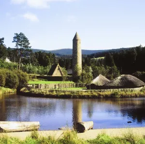 Ulster History Park, Omagh, County Tyrone, Ireland; Crannog And Early Monastery Ulster History Park, Omagh, County Tyrone, Ireland; Crannog And Early Monastery