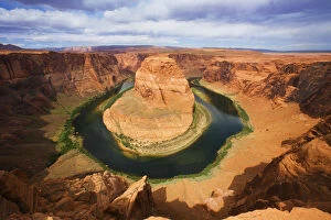 USA, Arizona, Landscape Of Horseshoe Bend And Colorado River; Near Page