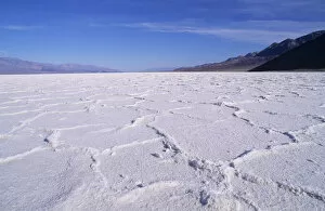 Images Dated 28th April 2008: USA, Death Valley National Park; California, Salt Flat Formations, Badwater