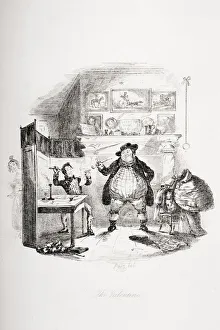 The Valentine. Illustration From The Charles Dickens Novel The Pickwick Papers By H The Valentine. Illustration From The Charles Dickens Novel The Pickwick Papers By H
