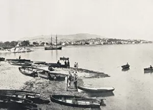 A view on the Clyde, Dunoon, Cowal peninsula, Argyll and Bute, Scotland, seen here in the 19th century