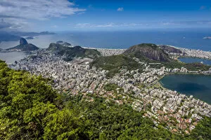 View from Corcovado Mountain of Rio de Janeiro, Brazil