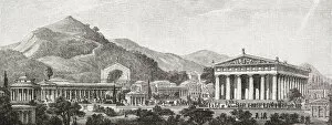 View of Olympia, Greece, as it may have looked during the 5th and 4th centuries Classical Period