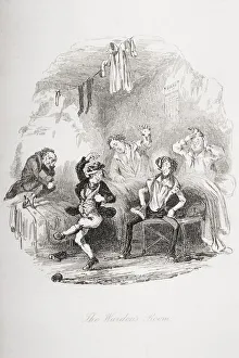 The Wardens Room. Illustration From The Charles Dickens Novel The Pickwick Papers By H The Wardens Room. Illustration From The Charles Dickens Novel The Pickwick Papers By H