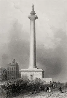 Washingtons Monument Baltimore Usa George Washington 1732-1799 First President Of The United States From A 19Th Century Washingtons Monument Baltimore Usa George Washington 1732-1799 First President Of The United States From A 19Th Century