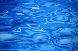 Images Dated 14th October 1997: Water Surface, Ripples In Vivid Blue