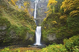 Waterfalls Falling Into A Pool Of Water In A Forested Area Waterfalls Falling Into A Pool Of Water In A Forested Area