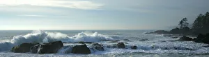 Images Dated 22nd February 2008: Waves On Rocky Shoreline, Botany Bay, British Columbia
