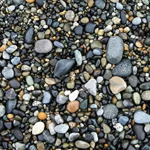 Peddle Gallery: Wet Rocks On The Beach; Oak Harbor, Washington, United States Of America