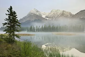 Whitegoat Lake And Mount Elliot, Kootenay Plains, Alberta, Canada