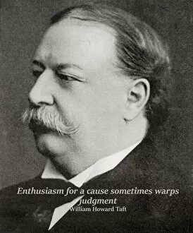 William Howard Taft, 1857 - 1930. 27th President of the United States of America. From Hutchinson's