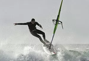 Images Dated 12th November 2011: Windsurfing; Tarifa, Cadiz, Andalusia, Spain