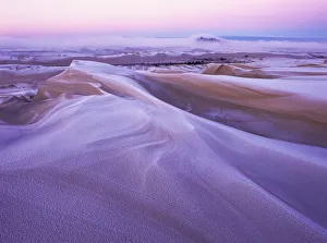 Winter Carves And Decorates The Umpqua Dunes, Oregon Dunes National Recreation Area; Lakeside Winter Carves And Decorates The Umpqua Dunes, Oregon Dunes National Recreation Area; Lakeside