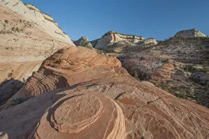 Images Dated 21st March 2016: Sandstone pedestal, Zion National Park, Utah